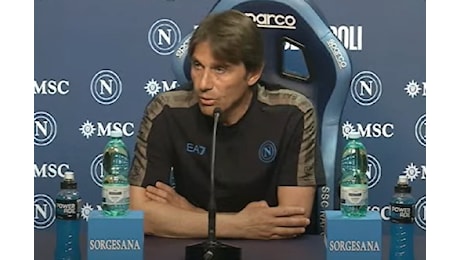 VIDEO CONFERENCE - Napoli, Conte: Tifosi fondamentali nelle difficoltà, McTominay sta bene, Spinazzola può essere un cambio a gara in corso, fiducia a Juan Jesus e Mazzocchi, Neres si applica sempre tanto