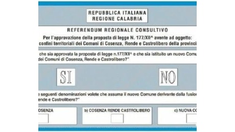 Astensionismo record e bocciatura della Città Unica: Cosenza, Rende e Castrolibero restano divise - Calabria Reportage