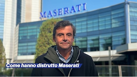 Carlo Calenda: Hanno distrutto Maserati, poteva essere la Porsche italiana