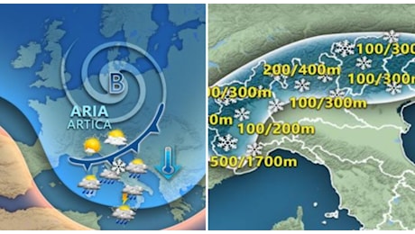 Meteo, arriva l'aria artica polare con venti burrascosi e neve a bassa quota. Poi torna il sereno, ecco dove e quando