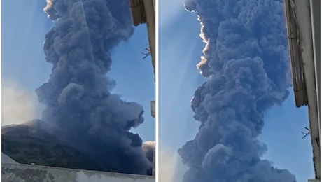 Stromboli, nuova forte esplosione nel vulcano: il video della nube di cenere è impressionante