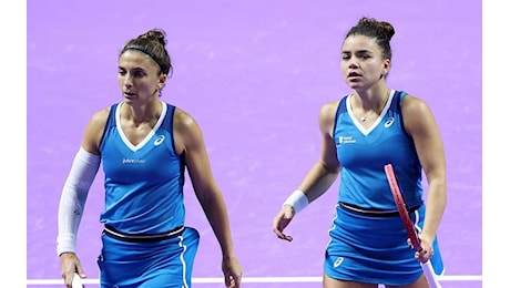 WTA Finals su SuperTennis: Errani/Paolini battute (con MP) al super tie-break! “Resettare subito per essere pronte per la prossima sfida”