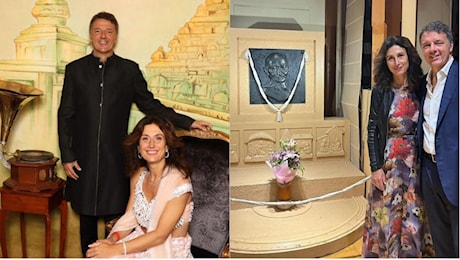 Matteo Renzi al matrimonio indiano di Anant Ambani: abiti tradizionali per lui e la moglie