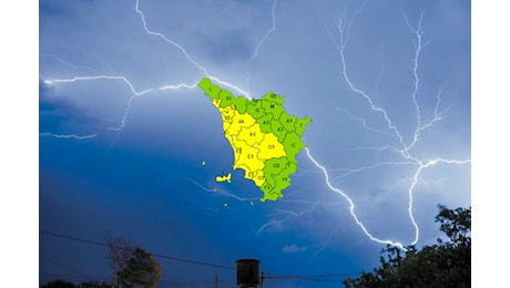 Maltempo, codice giallo per pioggia e temporali forti per giovedì 8 maggio