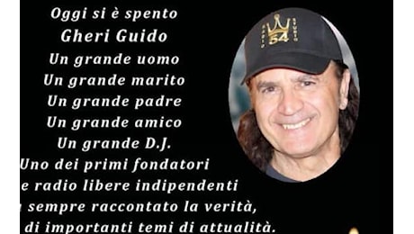 Morto Guido Gheri, pioniere delle radio indipendneti. Aveva 73 anni