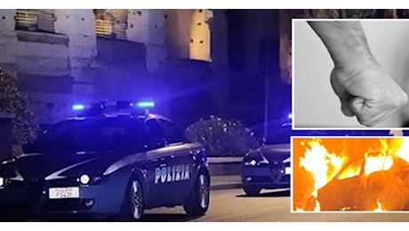 Interviene mentre un giovane massacra di botte la compagna e lo fa arrestare, lui per vendetta gli incendia l'auto: 23enne in manette per la seconda volta in pochi giorni