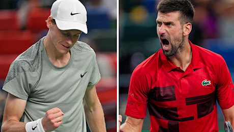 Sinner-Djokovic a Shanghai, orario e dove vedere in tv la finale del Masters 1000