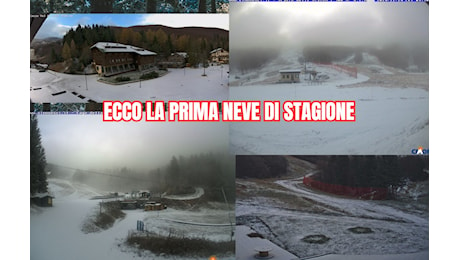 NEVE: PRIMI FIOCCHI NELLA NOTTE, SPOLVERATE DIFFUSE - STA ANCORA NEVICANDO - METEO TOSCANA