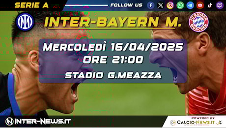 Inter-Bayern Monaco, le probabili formazioni in Champions League