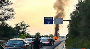 Sassari, ritrovato in fiamme il furgone dei rapinatori Mondialpol