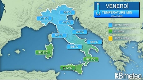 Arriva il freddo, prime gelate e temperature anche sottozero. Le date per accendere i termosifoni