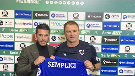 SEMPLICI, Un orgoglio essere alla Samp. Vogliamo risalire