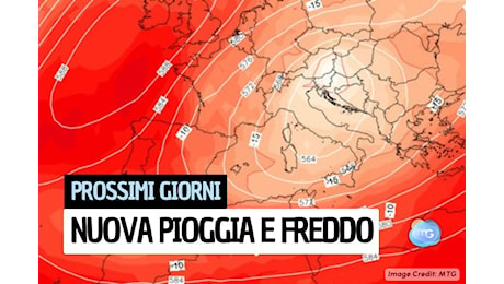 Meteo: vortice ciclonico in avvicinamento, nuova fase con tanta pioggia