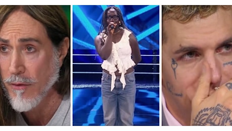 X-Factor, la 17enne Mimì Caruso (che aveva trionfato in Trentino al Vartalent) fa piangere (VIDEO) Achille Lauro e Manuel Agnelli e stacca il pass per i Bootcamp