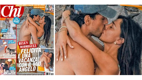Baci bollenti e risate: Belen Rodriguez paparazzata da 'Chi' felicissima col nuovo fidanzato Angelo