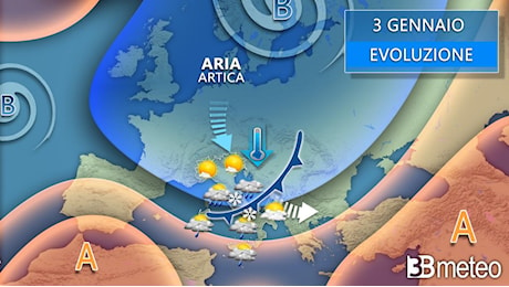 Meteo Sud: veloce perturbazione in arrivo tra il 3 e il 4 gennaio