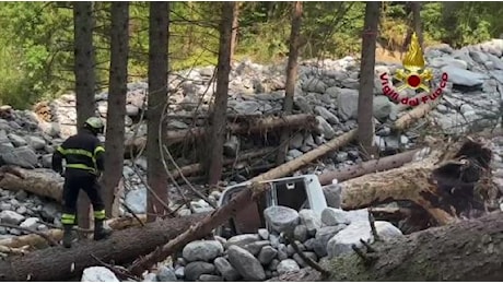 Maltempo nel Bresciano, Vigili del fuoco al lavoro in Gaver e a Ceto