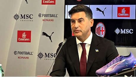 Milan, conferenza stampa Fonseca: Sono qua per vincere. La priorità è il numero 9