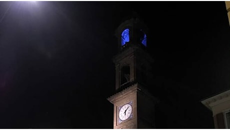 Massa Lombarda illumina di blu la Torre dell’Orologio per la Giornata Mondiale del Diabete