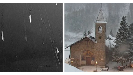 Sui comuni più alti delle Alpi occidentali cade la prima neve (FOTO). Si potranno vedere i primi fiocchi anche sui 700-900 metri