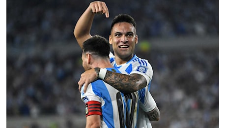 Sanabria fa doppietta, Lautaro e Nico Paz partecipano allo show di Messi nel 6-0 per l'Argentina VIDEO