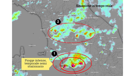 NUBIFRAGIO TRA ARGENTARIO, ORBETELLO, SUD GROSSETO - TEMPORALI SPARSI ALTROVE - METEO TOSCANA