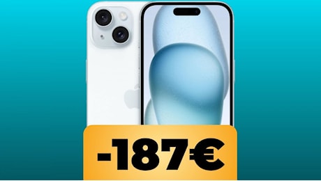 Apple iPhone 15 da 128 GB è in sconto al prezzo minimo storico su Amazon: non perdete l'occasione