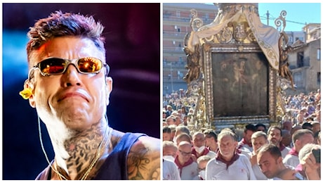 Fedez alla festa della Madonna di Reggio Calabria, la rivolta di parroci: «Testi provocatori, non lo vogliamo»