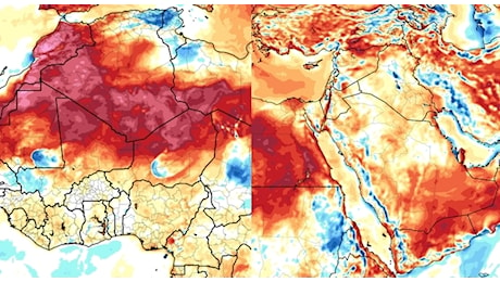 Caldo, temperature record in Medio Oriente e Nord Africa