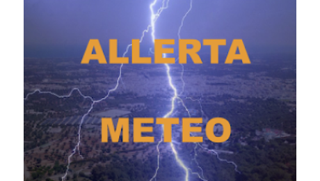 Allerta meteo ARANCIONE per le prossime 24 ore