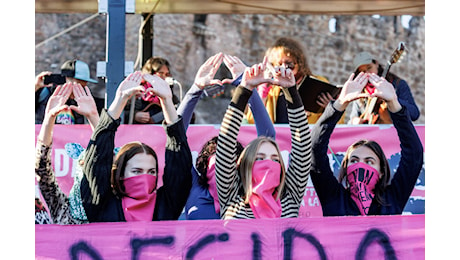 Disarmiamo il patriarcato: migliaia al corteo di Non Una di Meno, bruciata immagine di Valditara