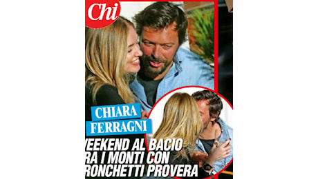 Chiara Ferragni sempre più presa da Tronchetti Provera: le nuove foto dei baci in copertina, il racconto della passione