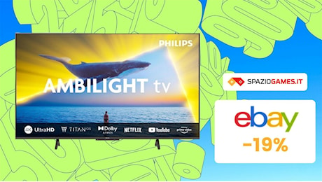 Smart TV Philips Ambilight 55 4K al PREZZO PIU' BASSO di sempre! -19%
