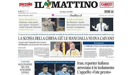 Il Mattino: Un tridente per il sorpasso