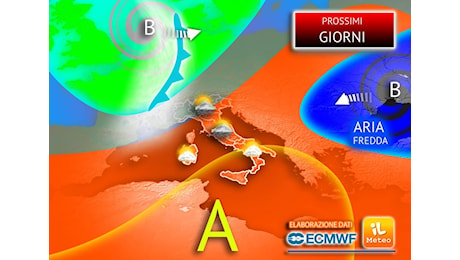 Meteo: Prossimi Giorni, dal tepore al Freddo improvviso, tra Venerdì e Sabato torna anche la Neve