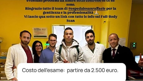 Sfera Ebbasta e il post per consigliare uno speciale check-up da 2.500 euro al San Raffaele, è polemica: “Chi non è privilegiato aspetta mesi per una visita”