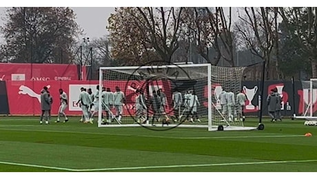 VIDEO – Milan-Stella Rossa, allenamento di rifinitura a Milanello