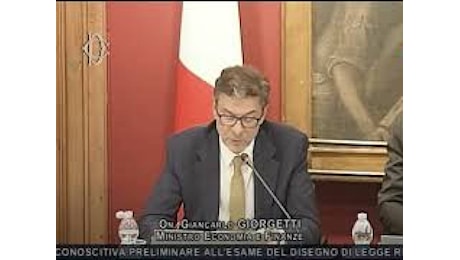 VIDEO: Giorgetti: Non sarei stupito dal rialzo delle stime preliminari del Pil