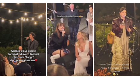 Davide Simonetta e Veronica Ferraro: tanta musica e vip al matrimonio